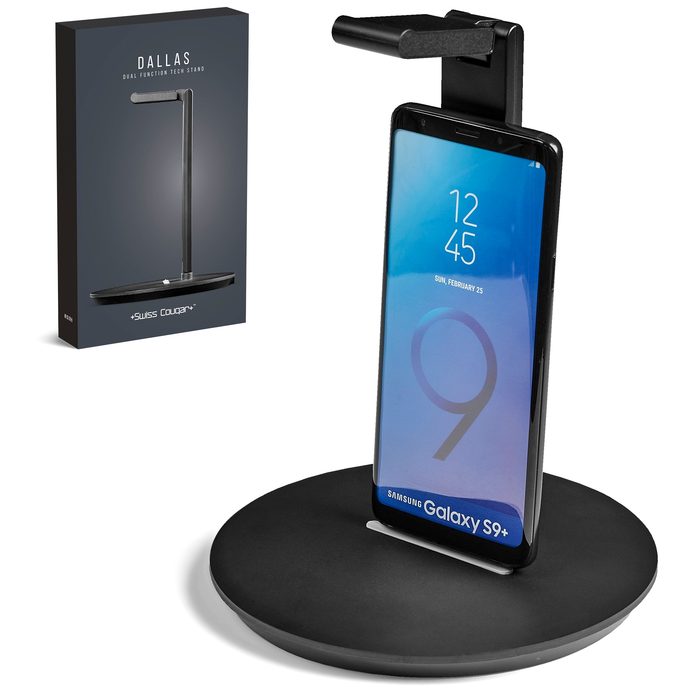 Dallas Dual Function Tech Stand Black / BL