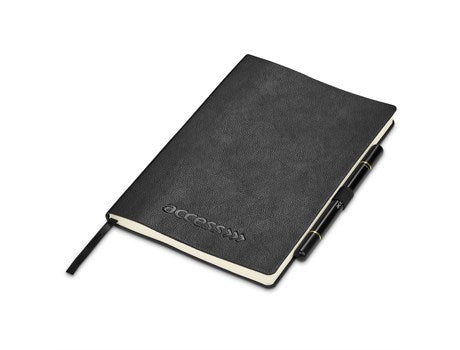 Daumier Soft Cover Notebook & Pen Set Black / BL