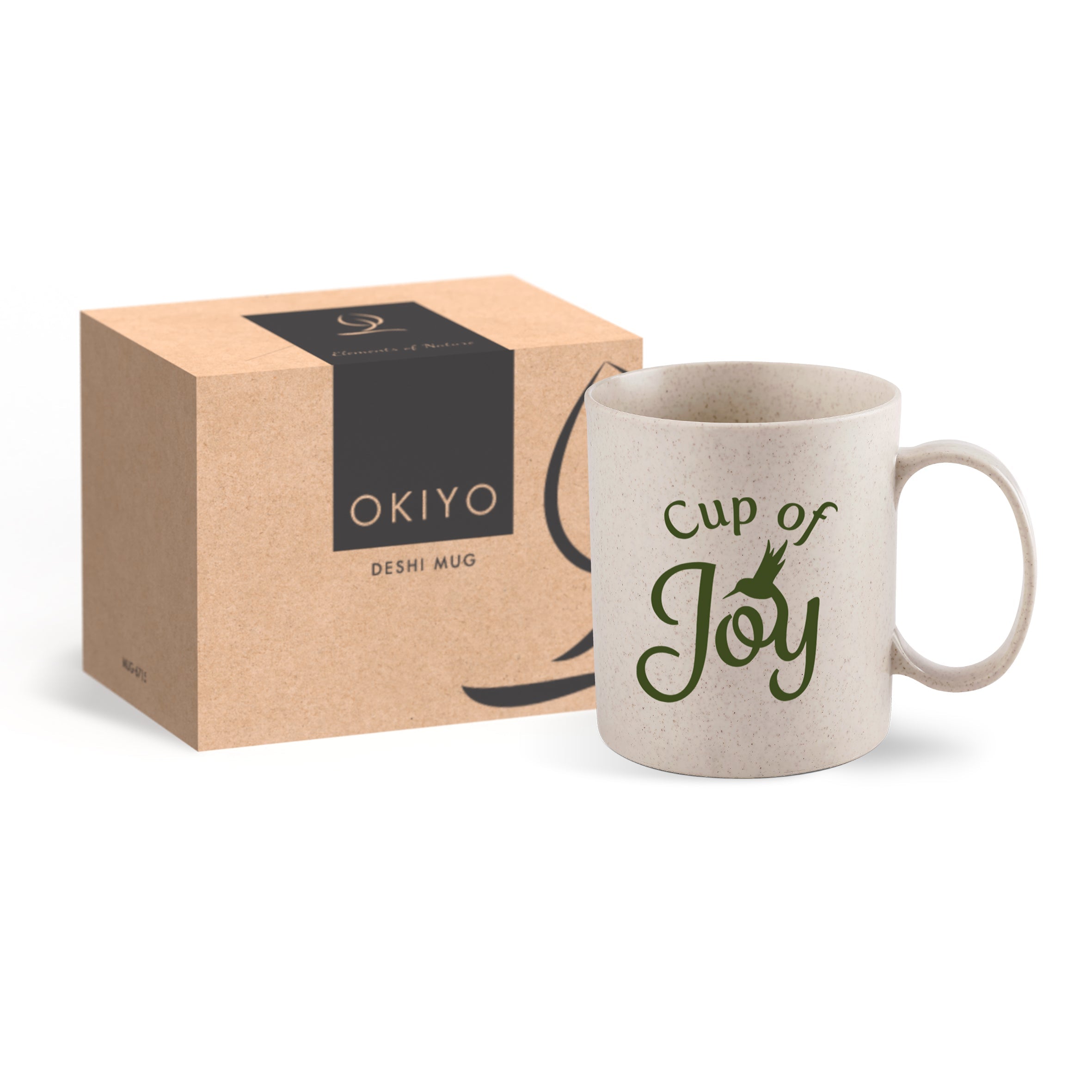 Okiyo Deshi Wheat Straw Mug- 300ml-Mugs-Natural-NT