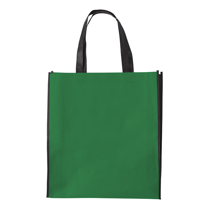 Duotone Non Woven Shopper Shopping Tote Bag Green / STD / Regular - Shoppers and Slings