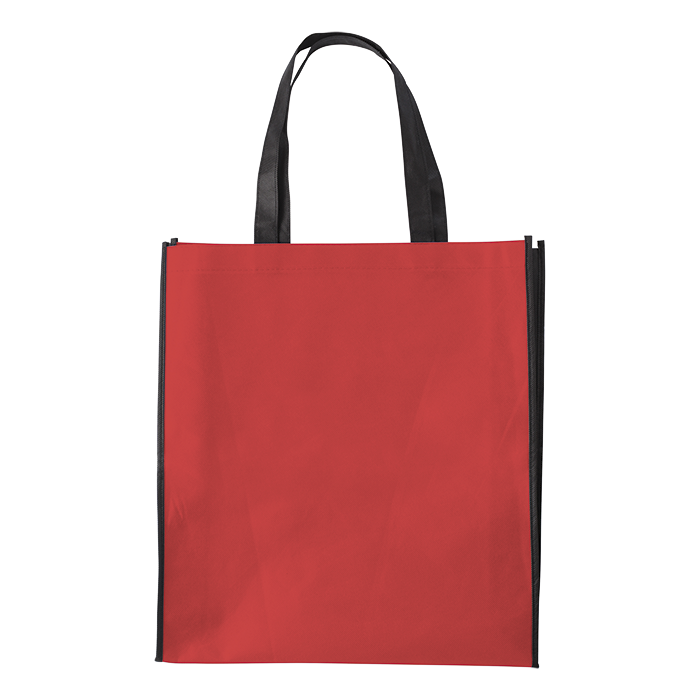 BB0972 - Duotone Non Woven Shopper Red / STD / Regular - 