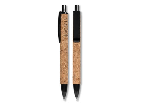 Flume Cork Ball Pen-Black-BL