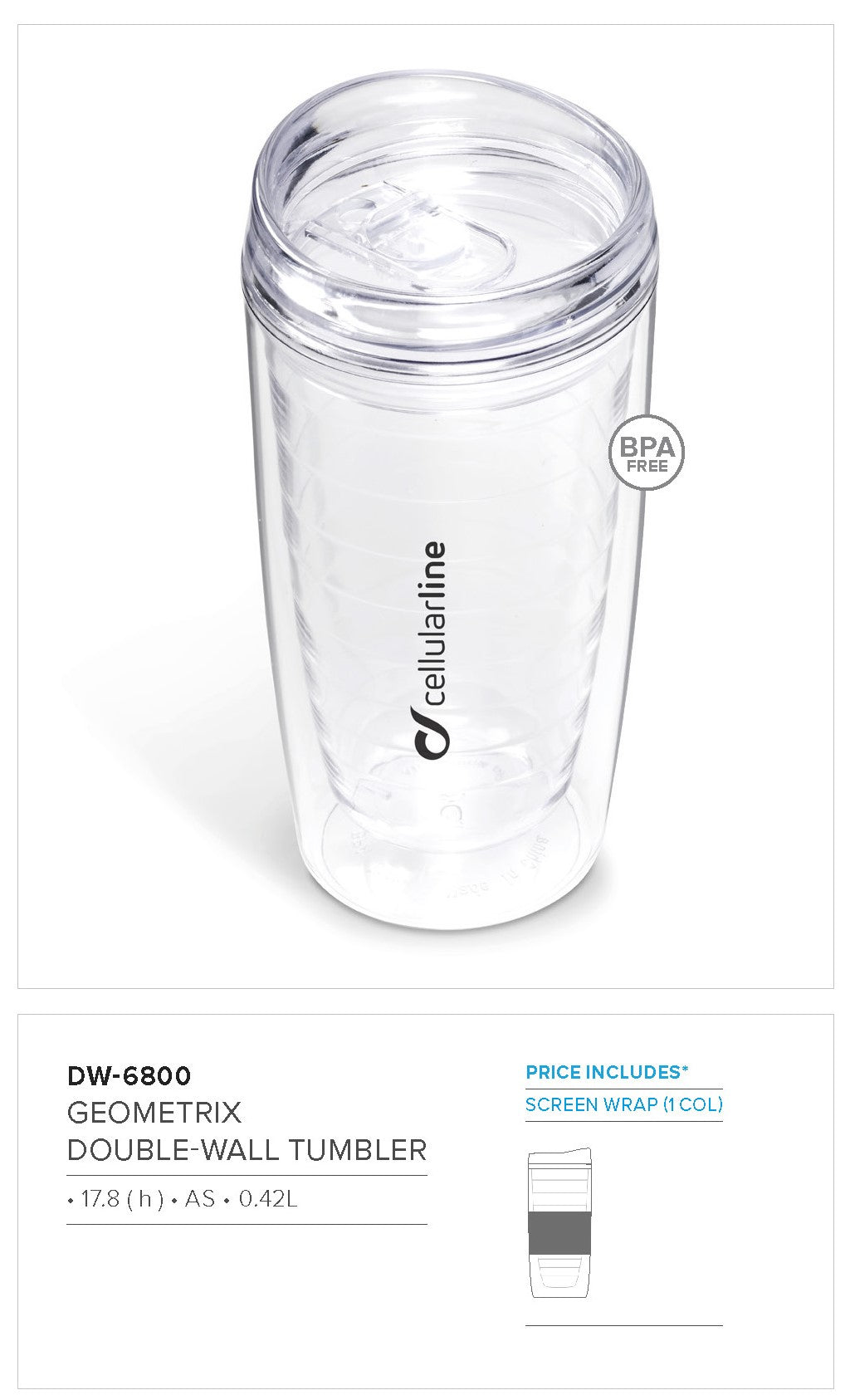 Geometrix Double-Wall Tumbler