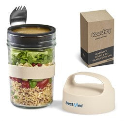 Kooshty Good 2 Go Glass Food Jar - 700ml-Cream-CM