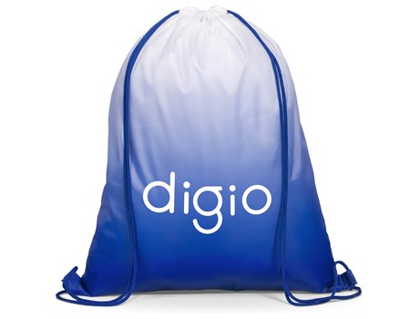 Gradient Drawstring Bag - Blue - Blue Only-