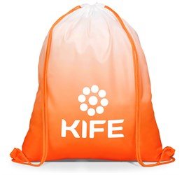 Gradient Drawstring Bag - Orange - Orange Only-