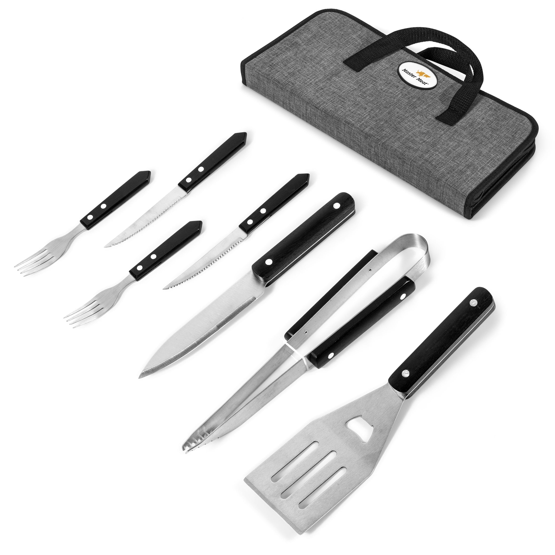 7-Piece BBQ Set-Grey