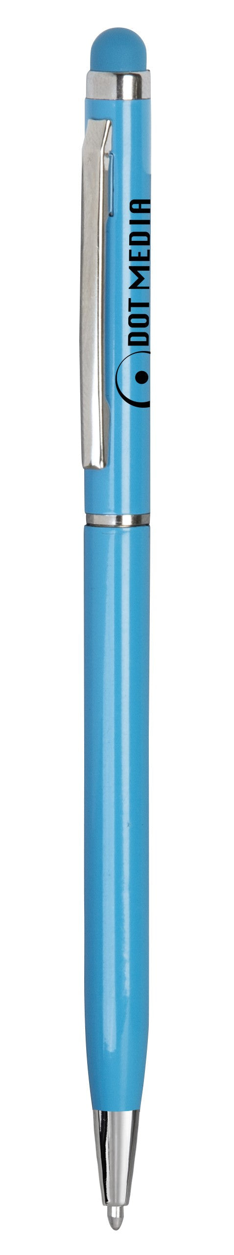 Hamptons Slim Metal Stylus Pen - Cyan Only-Pens