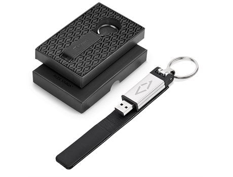 Alex Varga Hanssen USB Flash Drive Keyholder - 32GB-32GB-Black-BL