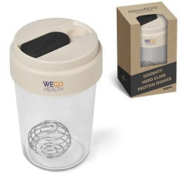 Kooshty Hero Glass Protein Shaker - 700ml-Cream-CM