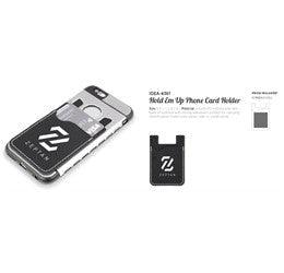 Hold Em Up Card Holder-Black-BL