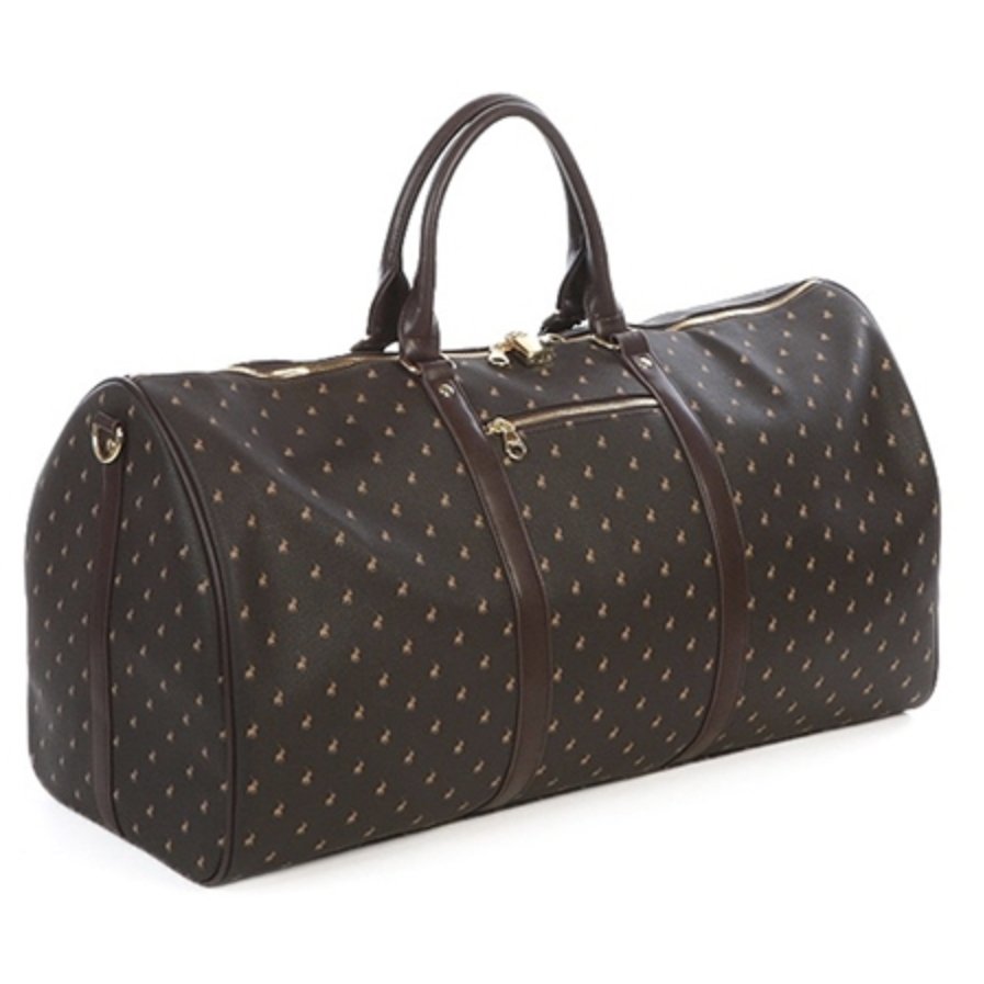 Iconic Travel Large 60cm Duffle Brown Classic Print-Duffel Bags