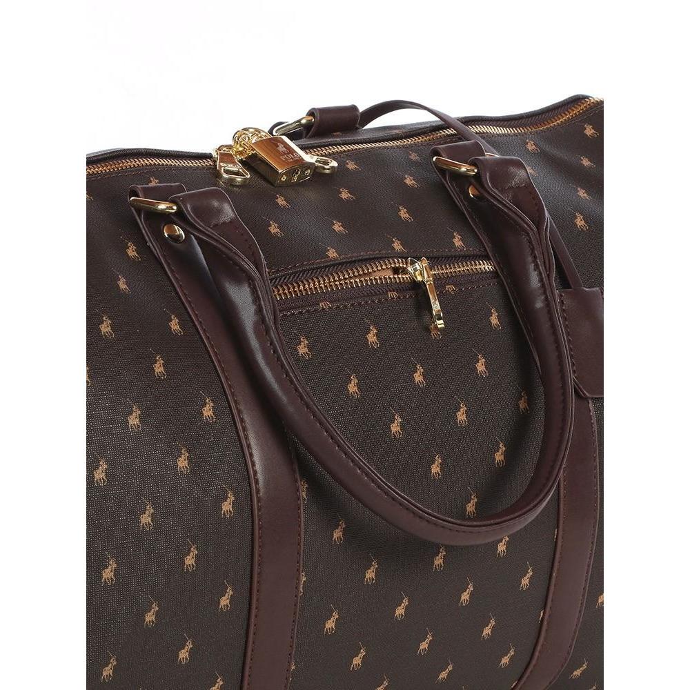 Iconic Travel Small 45cm Duffle Brown Classic Print-Duffel Bags