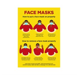 Jupiter A2 Face Masks Poster - Set of 3-Yellow-Y