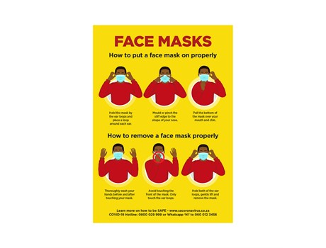 Jupiter A2 Face Masks Poster - Set of 3-Yellow-Y