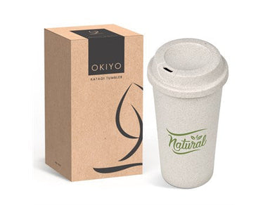 Okiyo Katagi Wheat Straw Tumbler - 450ml-Natural-NT