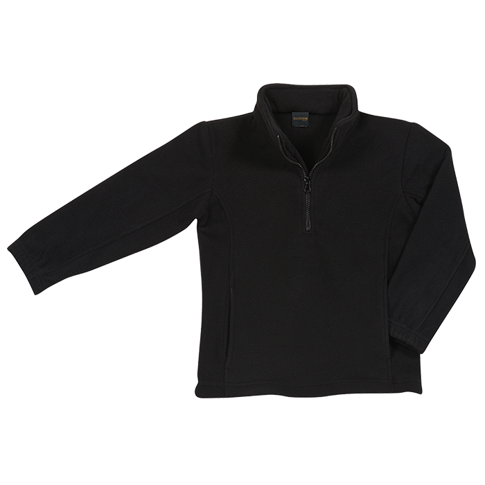 Kiddies Essential Micro Fleece Black / 3 to 4 / Regular - Kids-Fleece Tops