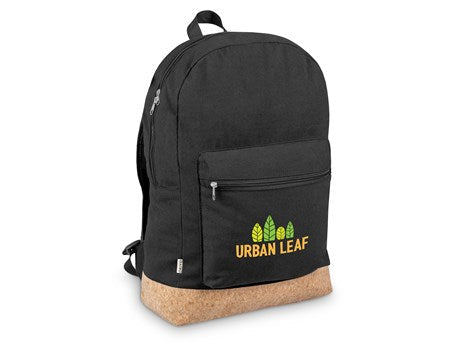 Okiyo Koruku Cork Backpack - Black-Backpacks-Black-BL