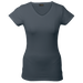 Ladies 170g Slim Fit V-Neck T-Shirt Grey / XS / Regular - T-Shirts