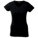 Ladies 170g Slim Fit V-Neck T-Shirt  Black / XS / 