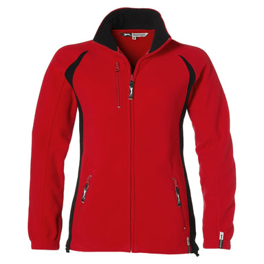 Ladies Apex Micro Fleece Jacket - Red Only-L-Red-R