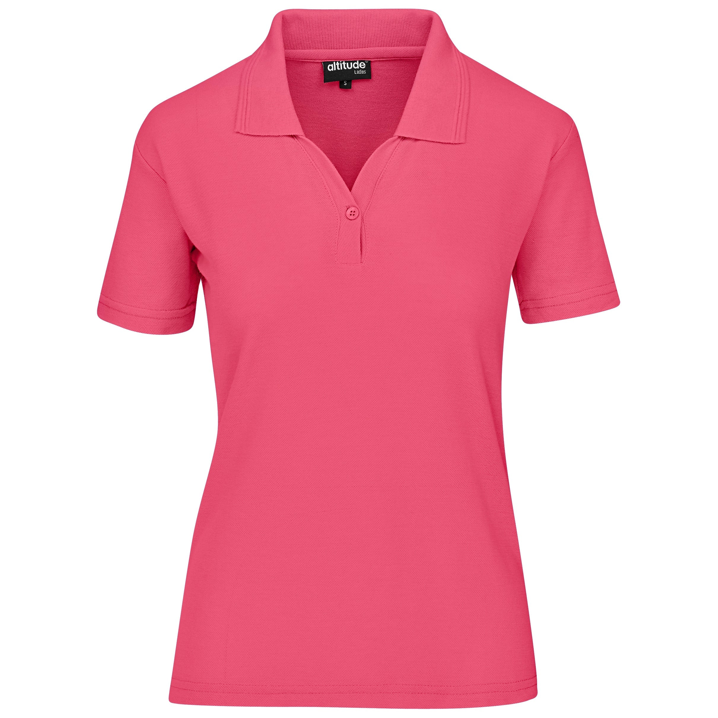 Ladies Basic Pique Golf Shirt L / Pink / PI