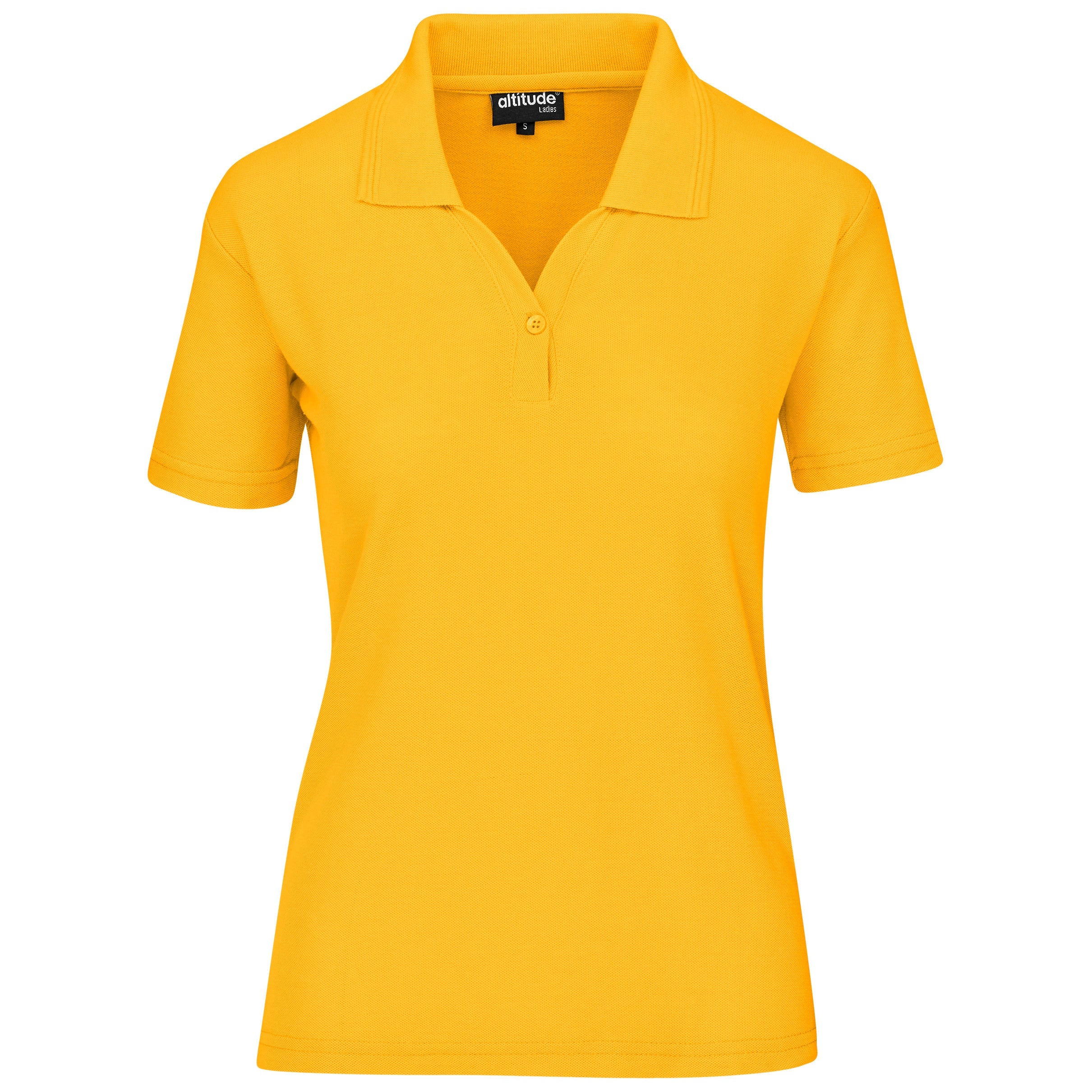 Ladies Basic Pique Golf Shirt L / Yellow / Y