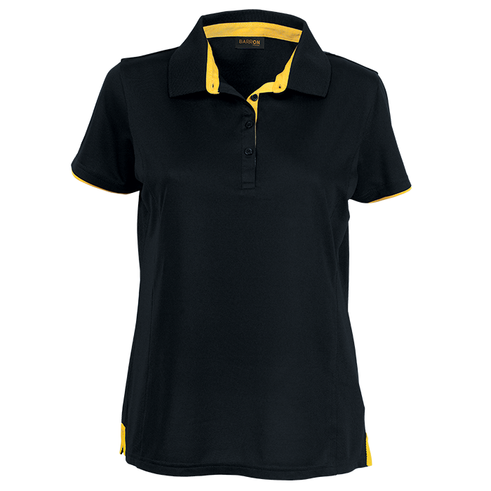 Ladies Baxter Golfer Black/Yellow / XS / Regular - Golf Shirts