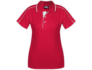 Ladies California Golf Shirt - Red Only-