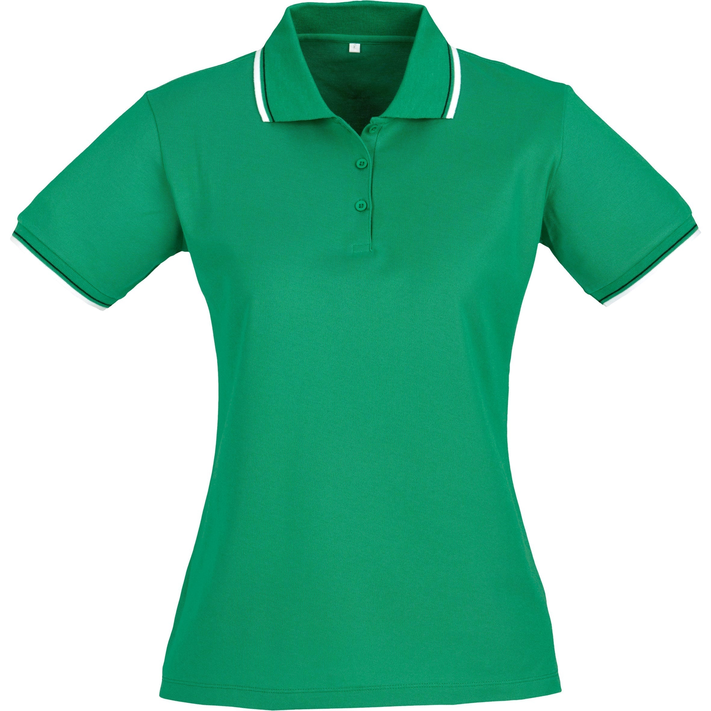 Ladies Cambridge Golf Shirt - Black Only-2XL-Green-G