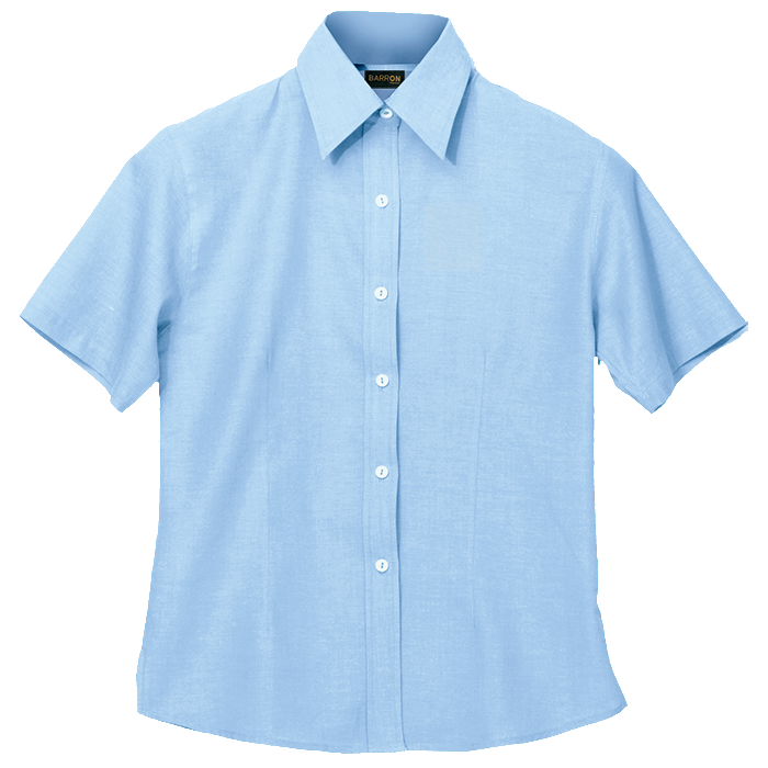 Ladies Chambray Blouse Short Sleeve - Shirts-Corporate