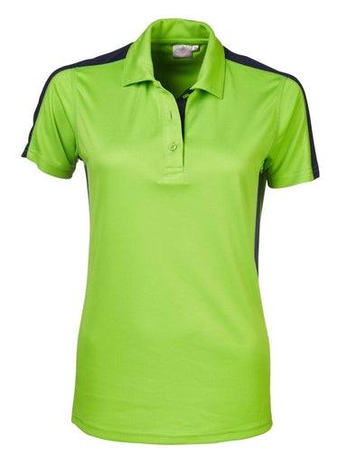 Ladies Chelsea Golfer - Lime/Navy Green / 3XL
