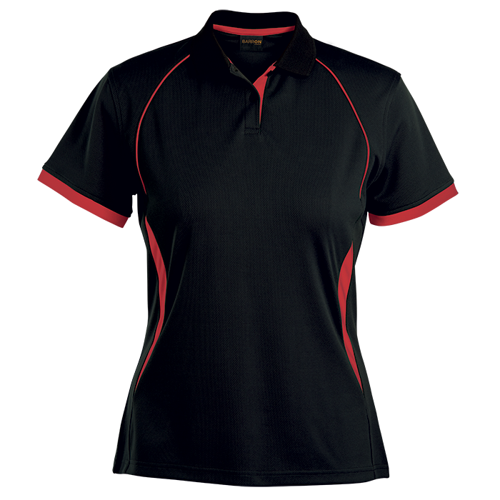 Ladies Derby Golfer Black/Red / SML / Regular - Golf Shirts