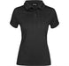 Ladies Distinct Golf Shirt-2XL-Black-BL