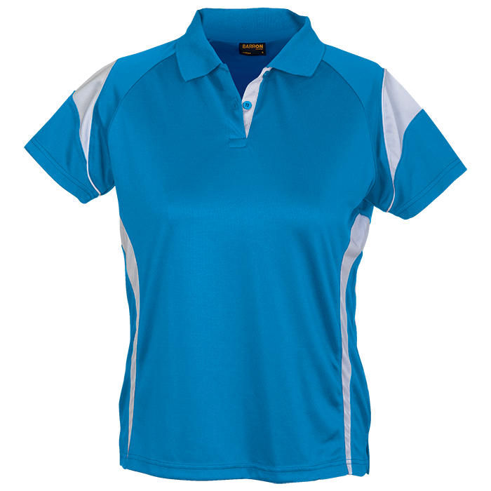 Ladies Eclipse Golfer Sapphire/White / SML / Last Buy - Golf Shirts