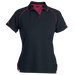 Ladies Felton Golfer Black/Red / XS / Regular - Golf Shirts