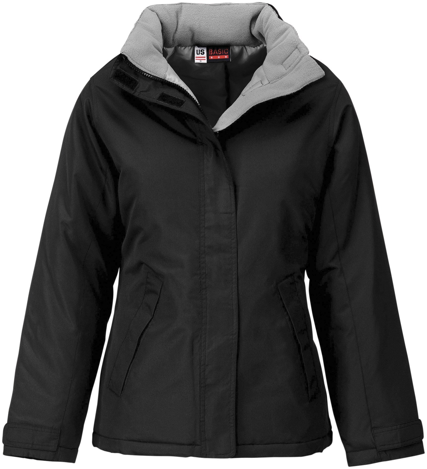 Ladies Hastings Parka - Red Only-L-Black-BL