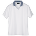 Ladies Jacquard Collar Golf Shirt White / XS / Last Buy - Shirts