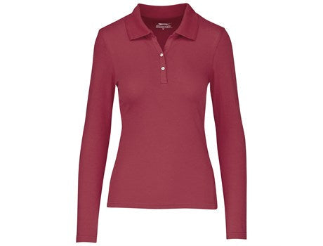 Ladies Long Sleeve Zenith Golf Shirt - White Only-