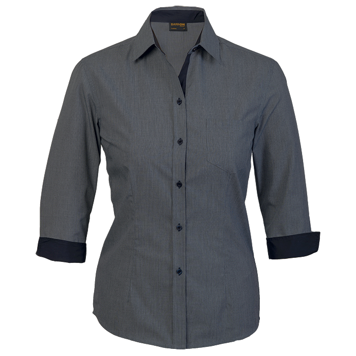 Ladies Madison Blouse  Grey / SML / Regular - 