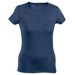 Ladies Melange Crew Neck T-Shirt Navy / XS / Regular - T-Shirts