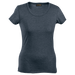 Ladies Melange Crew Neck T-Shirt  Charcoal / XS / 