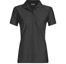 Ladies Milan Golf Shirt-2XL-Black-BL