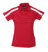 Ladies Monte Carlo Golf Shirt - Grey Only-2XL-Red-R