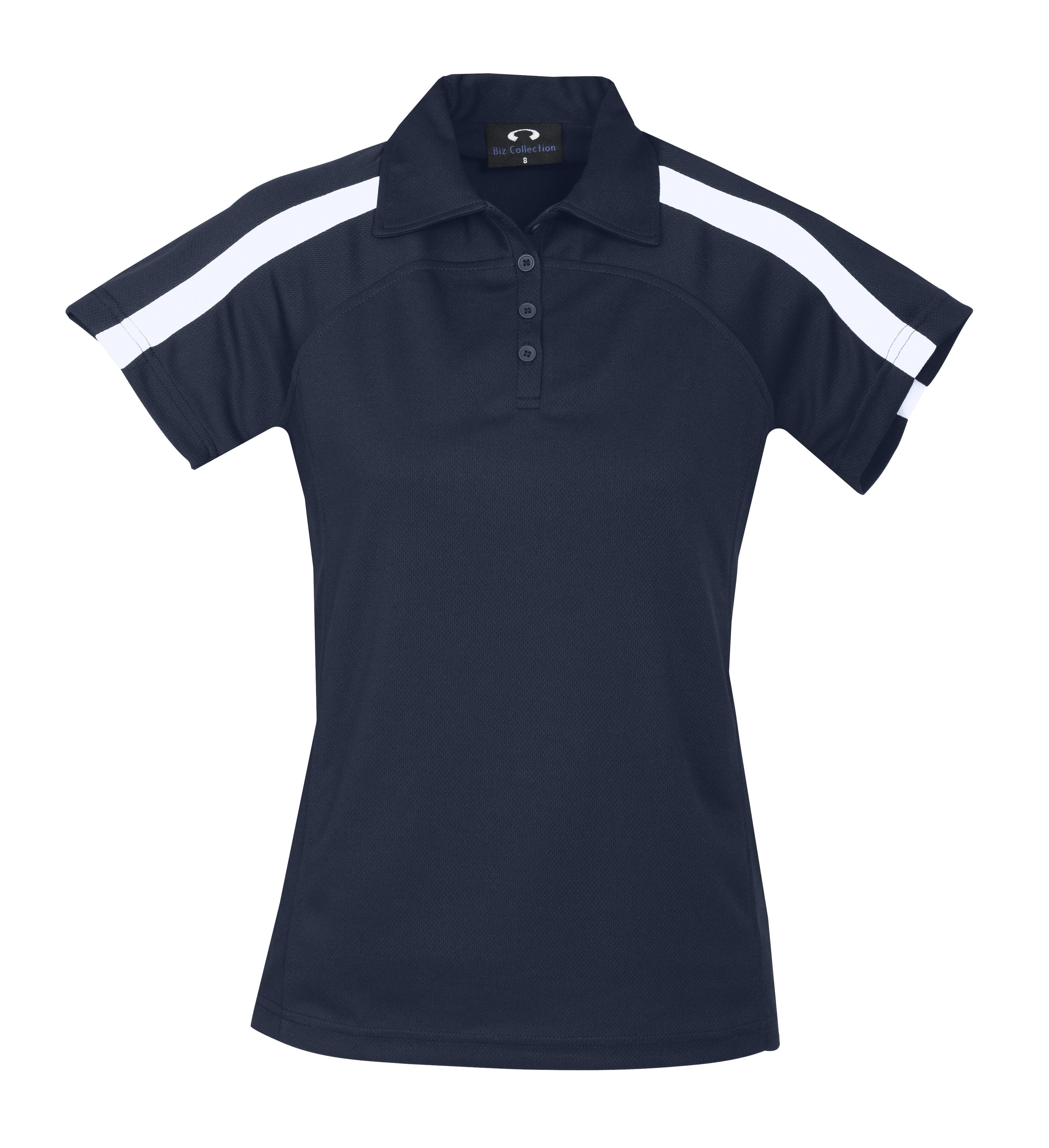 Ladies Monte Carlo Golf Shirt - Grey Only-2XL-Navy-N