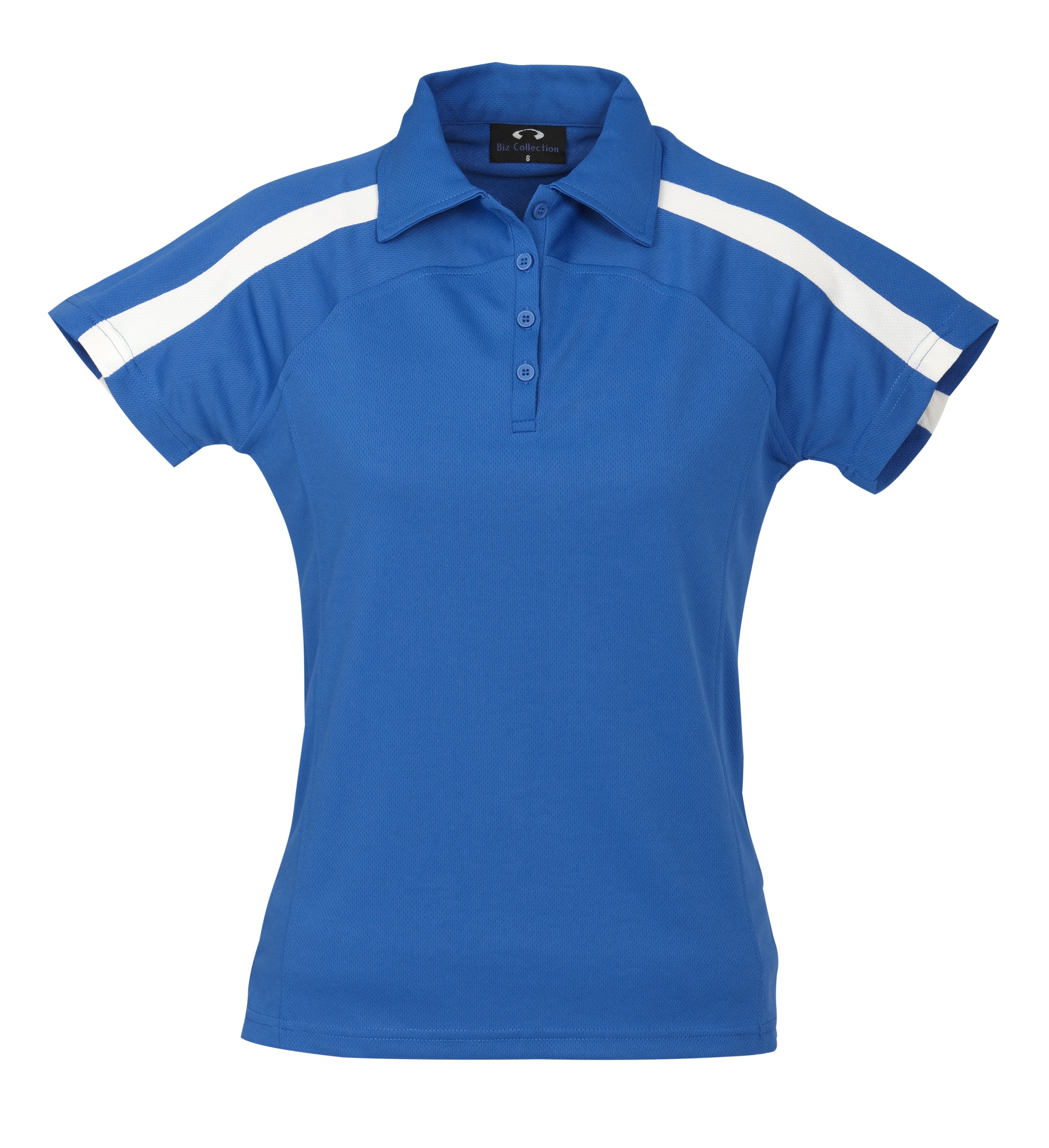 Ladies Monte Carlo Golf Shirt - Grey Only-2XL-Royal Blue-RB