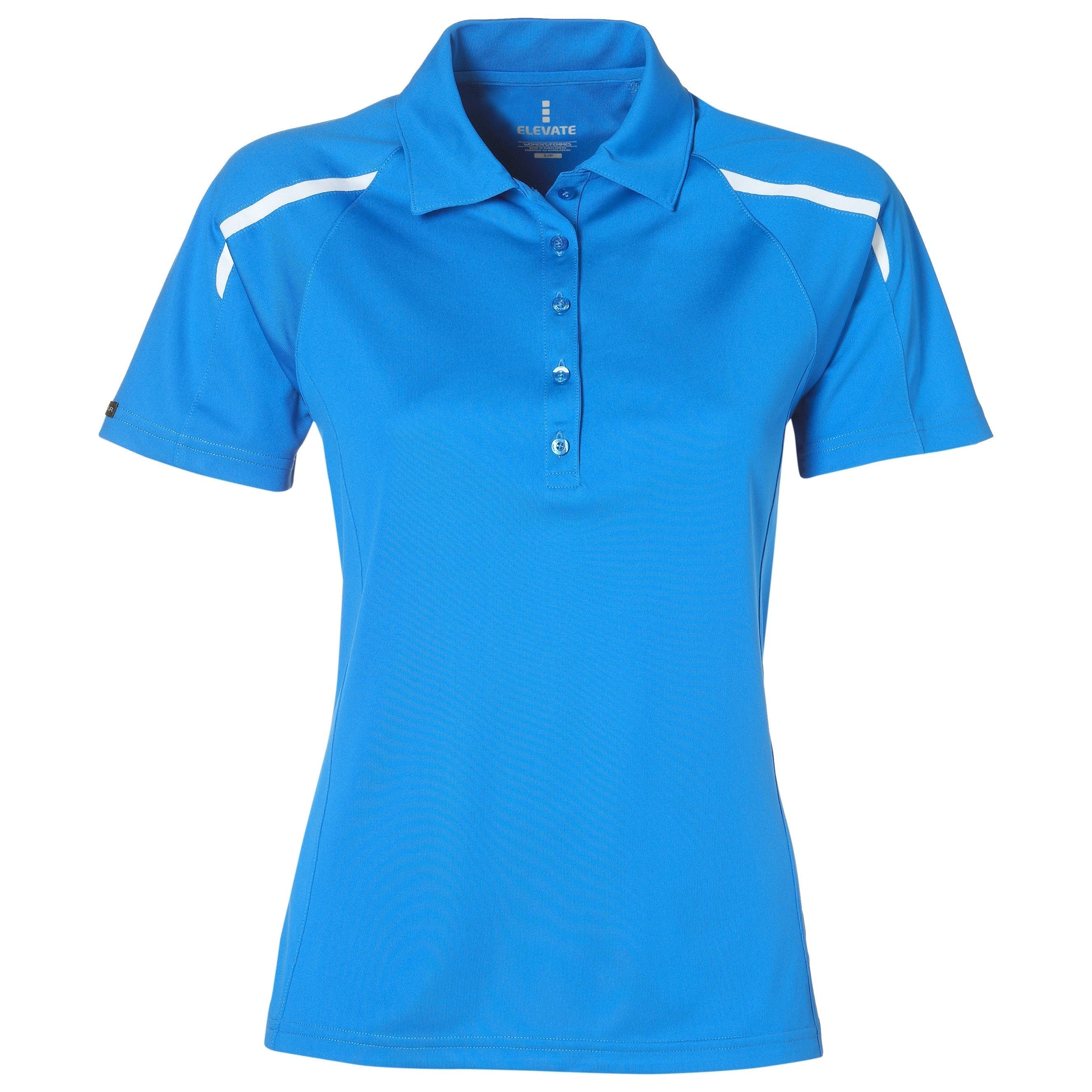 Ladies Nyos Golf Shirt - Black Only-2XL-Blue-BU