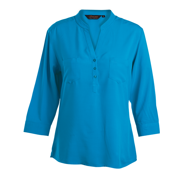 Ladies Oasis Blouse Sapphire Blue / SML / Last Buy - Shirts-Corporate