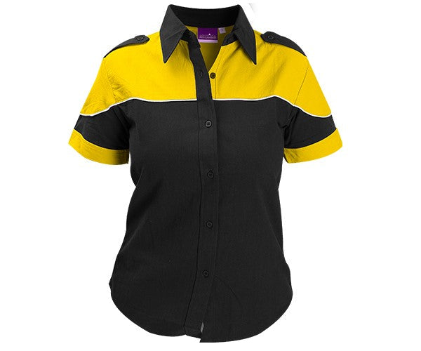 Ladies Racer Blouse - Yellow Only-L-Yellow-Y