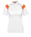 Ladies Score Golf Shirt - White Red Only-